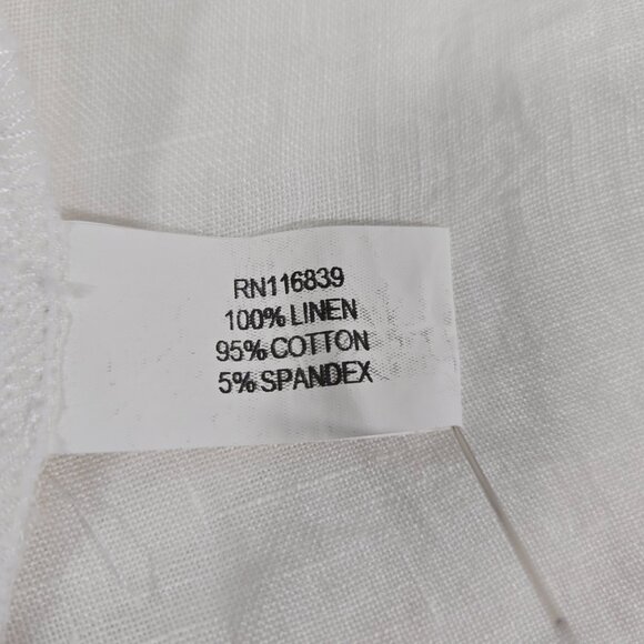 CHEYENNE Zen Lagenlook IVORY Mixed Media Linen-Cotton Blouse OVERSIZED Size L/XL - Picture 14 of 17